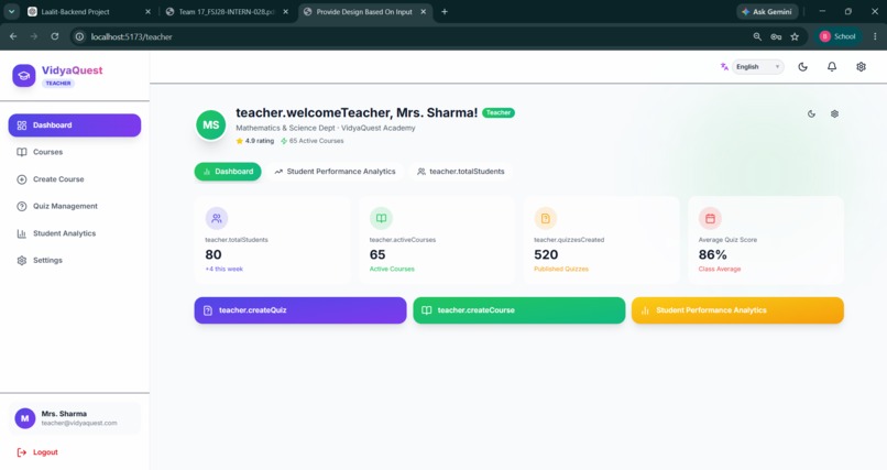VidyaQuest:Gamified Learning Platform for Education – screenshot 8