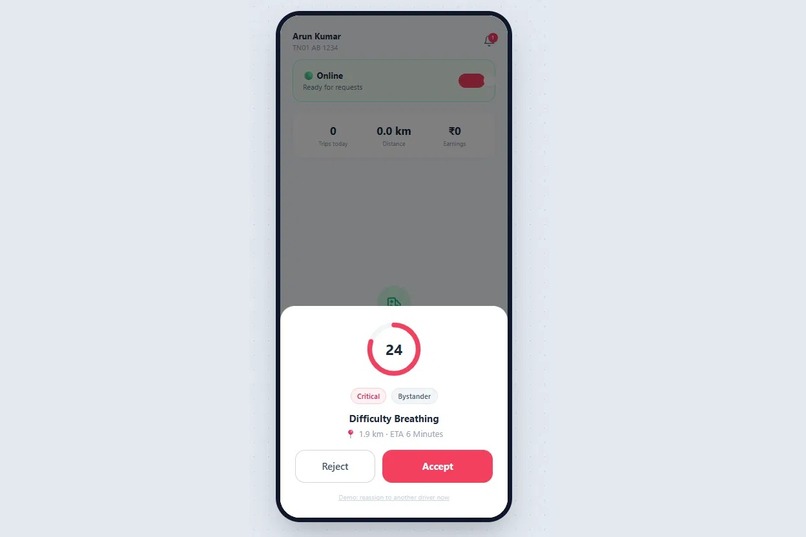 Smart Ambulance Dispatch & Hospital bed Availability System – screenshot 7