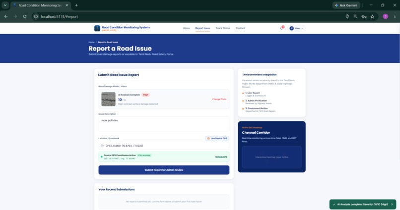 Road Condition Monitoring System – screenshot 6