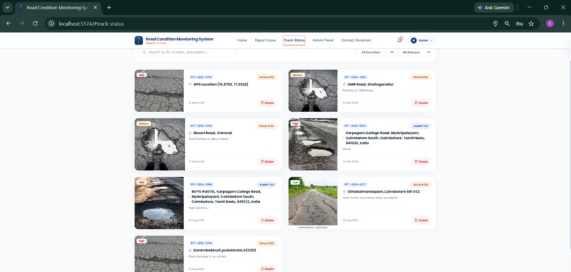Road Condition Monitoring System – screenshot 10
