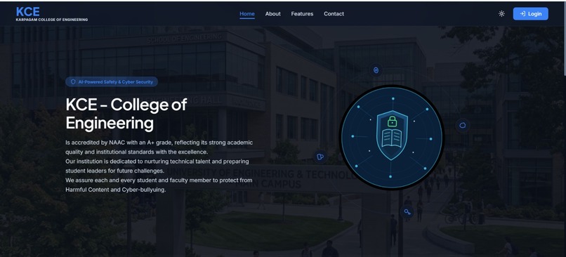 AI BASED CYBERBULLYING DETECTION PLATFORM  – screenshot 1