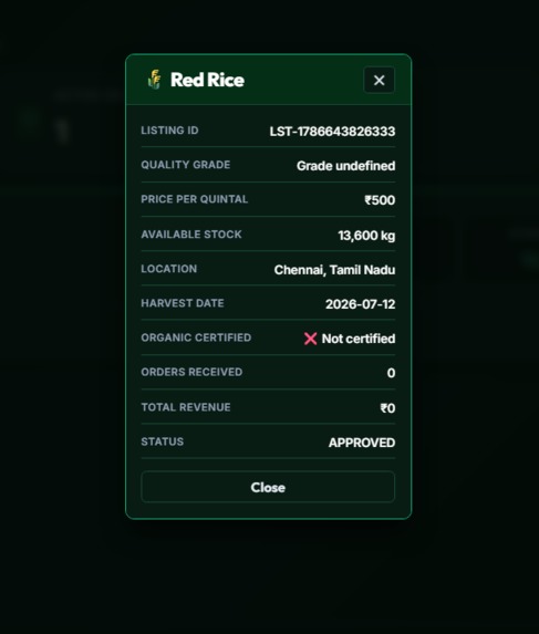 Millet value chain platform – screenshot 2