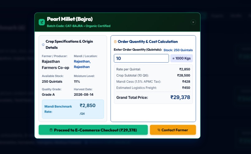 Millet value chain platform – screenshot 11