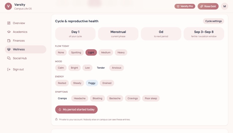 Varsity: An All-in-One Campus OS – screenshot 9