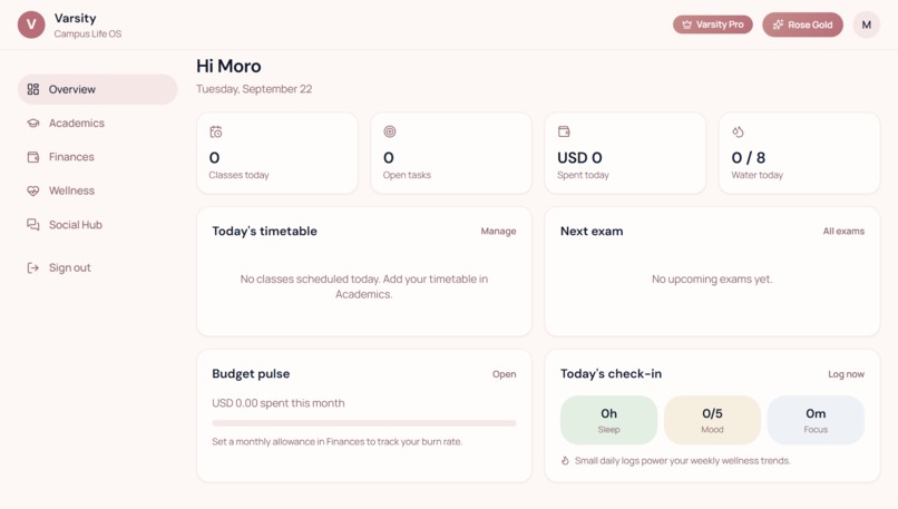 Varsity: An All-in-One Campus OS – screenshot 10