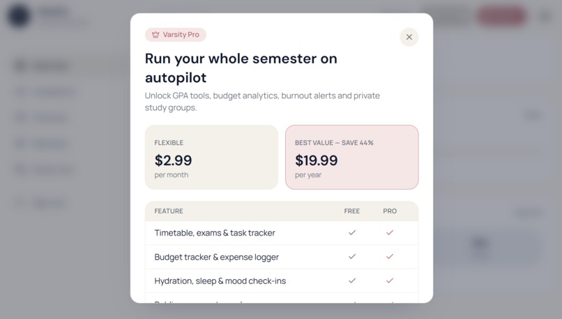 Varsity: An All-in-One Campus OS – screenshot 12