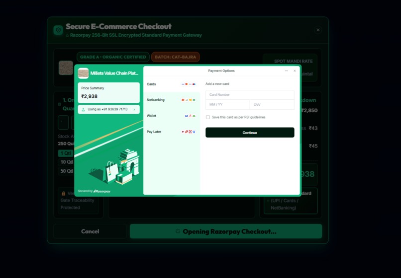 Millet value chain platform – screenshot 3
