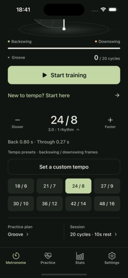 Golf Metronome – screenshot 3