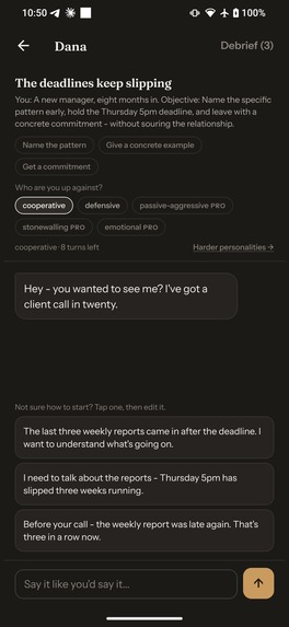backbone: Conversation Coach – screenshot 3