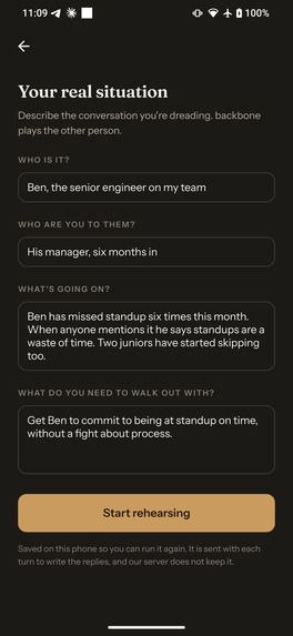 backbone: Conversation Coach – screenshot 4