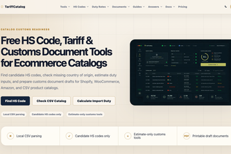 TariffCatalog