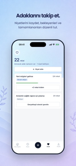 Namaz Takip: Kaza & Adak – screenshot 2