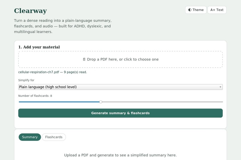 Clearway – screenshot 2