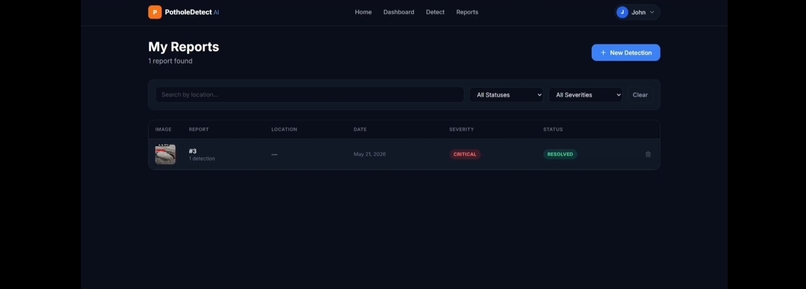 smart pothole detection – screenshot 1