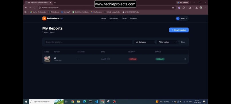 smart pothole detection – screenshot 5