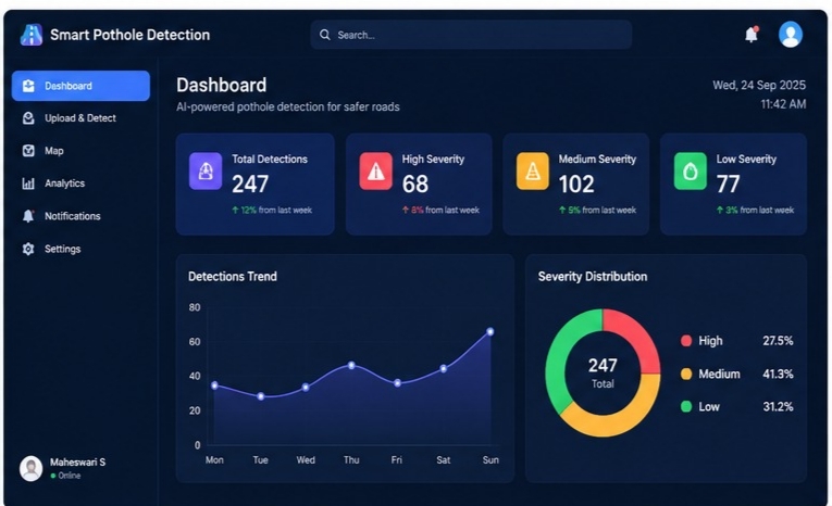 smart pothole detection – screenshot 6