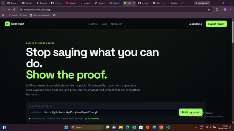 SkillProof – screenshot 1