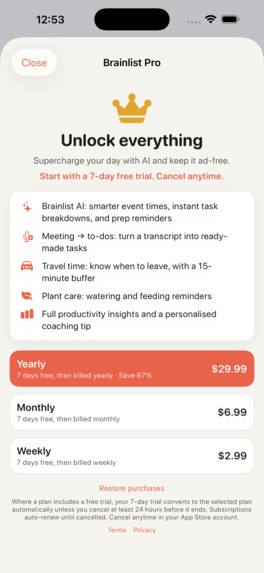 Brainlist ADHD Calendar – screenshot 9