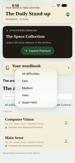 Stackword: Crossword for Tech – screenshot 4