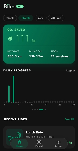 Biko: GPS Bike Tracker – screenshot 1