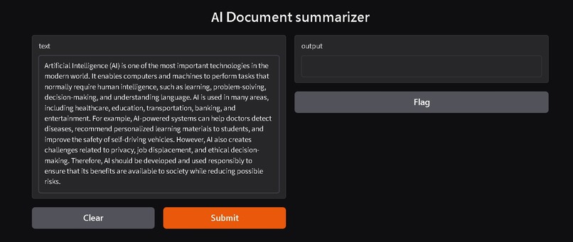 Ai Document Summariser  – screenshot 1