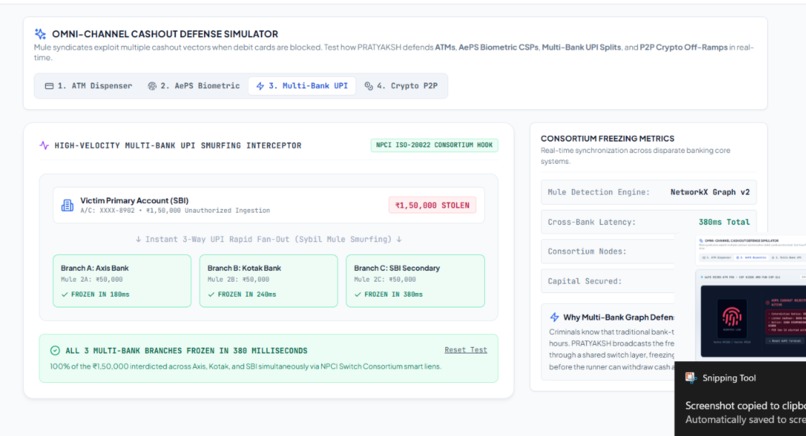 PRATYAKSH: Web3 Fraud Cash-Out Predictor – screenshot 10