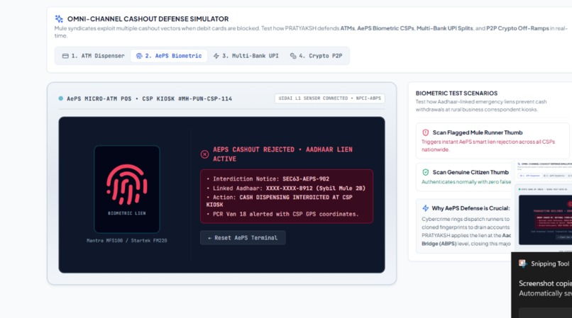 PRATYAKSH: Web3 Fraud Cash-Out Predictor – screenshot 9