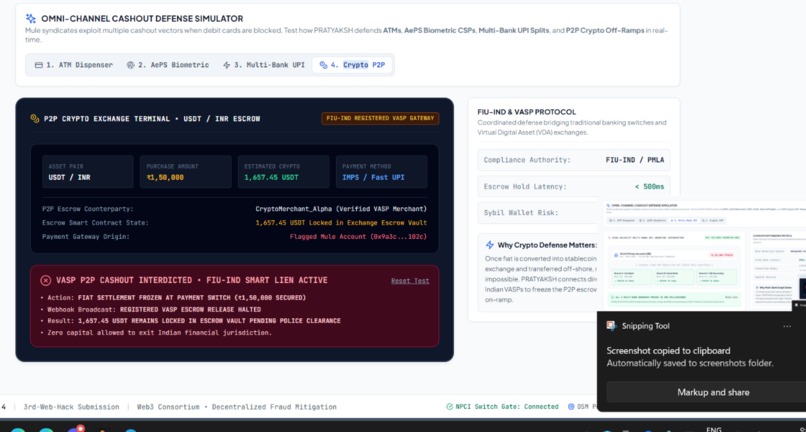 PRATYAKSH: Web3 Fraud Cash-Out Predictor – screenshot 11