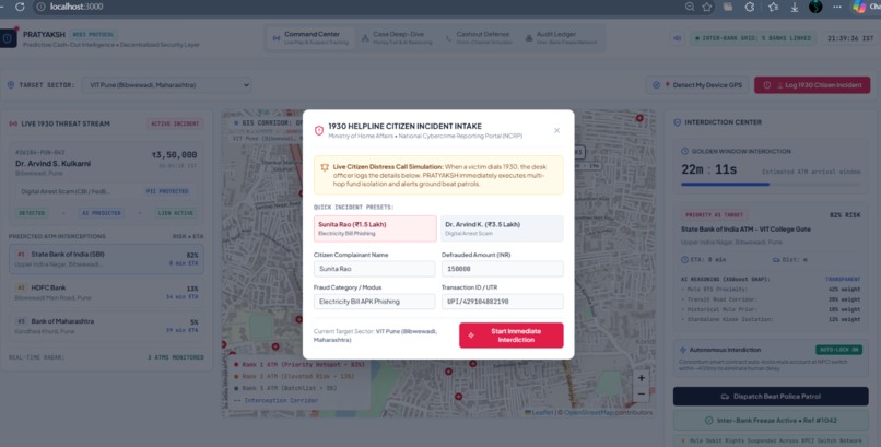 PRATYAKSH: Web3 Fraud Cash-Out Predictor – screenshot 1