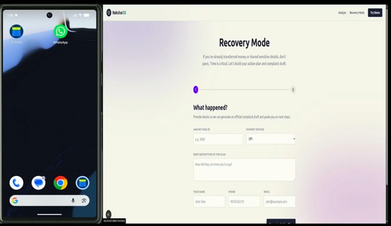 RakshaOS – screenshot 6