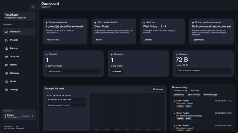 VaultSync – screenshot 1