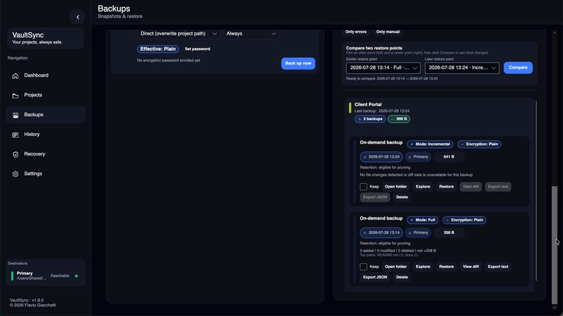 VaultSync – screenshot 4