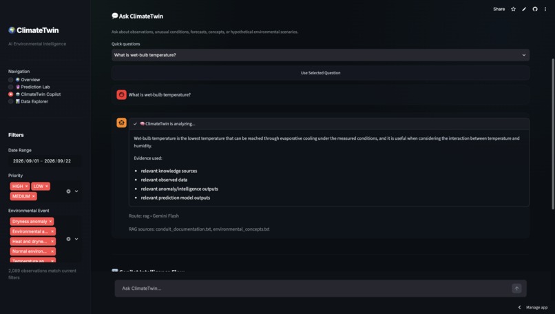 ClimateTwin AI – screenshot 4