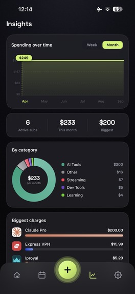 Subscription Tracker RenewBell – screenshot 7