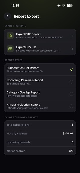 Subscription Tracker RenewBell – screenshot 14
