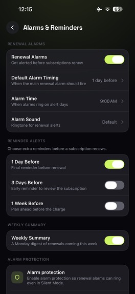 Subscription Tracker RenewBell – screenshot 5