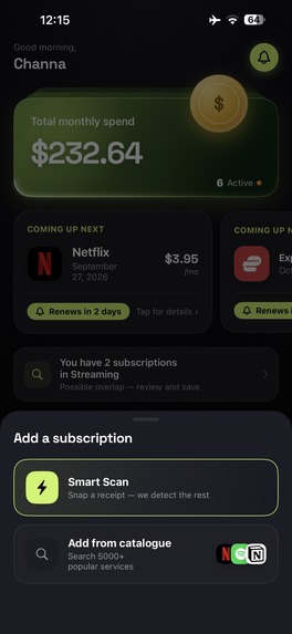 Subscription Tracker RenewBell – screenshot 3