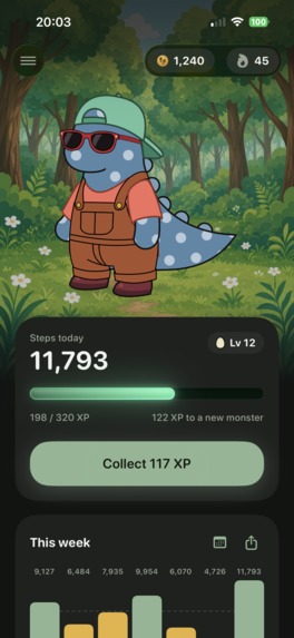 Cudex: Step Tracker – screenshot 1