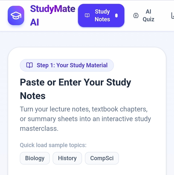 StudyMate-AI – screenshot 1