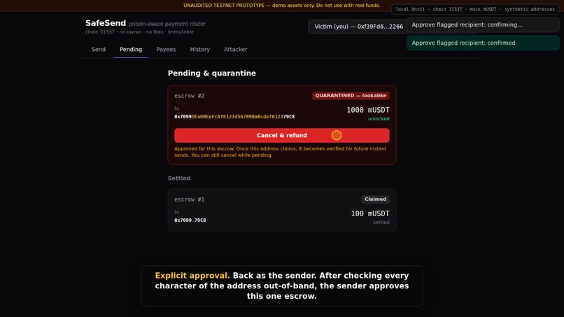 SafeSend – screenshot 3