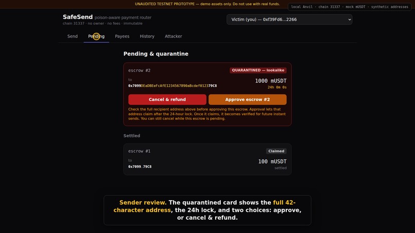 SafeSend – screenshot 4