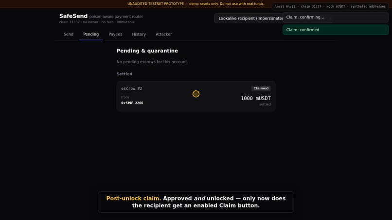 SafeSend – screenshot 7