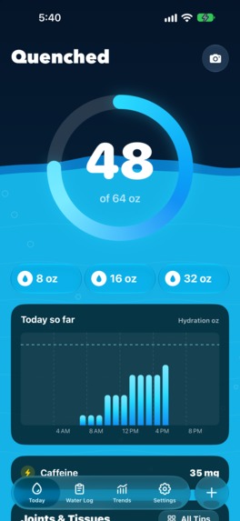 Quenched - Water Tracker – screenshot 2