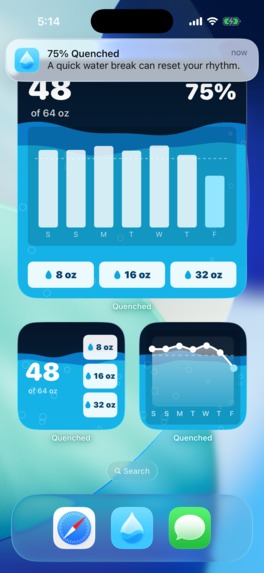 Quenched - Water Tracker – screenshot 3