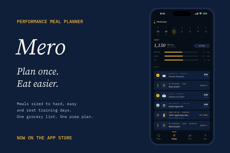 Mero Performance Meal Planner – screenshot 1
