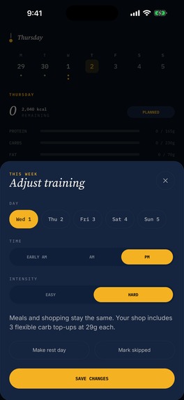 Mero Performance Meal Planner – screenshot 4