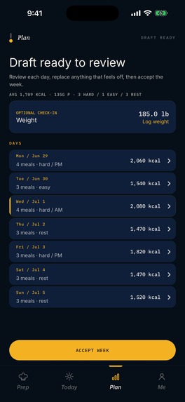 Mero Performance Meal Planner – screenshot 5