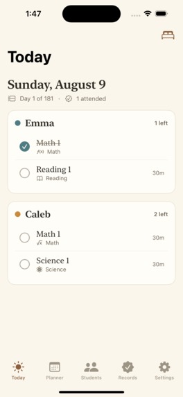 HomeBell - Homeschool Planner – screenshot 2