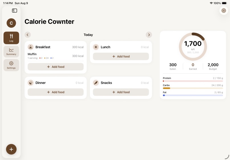 Calorie Cownter - Food Log – screenshot 4