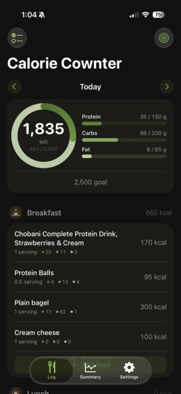 Calorie Cownter - Food Log – screenshot 8